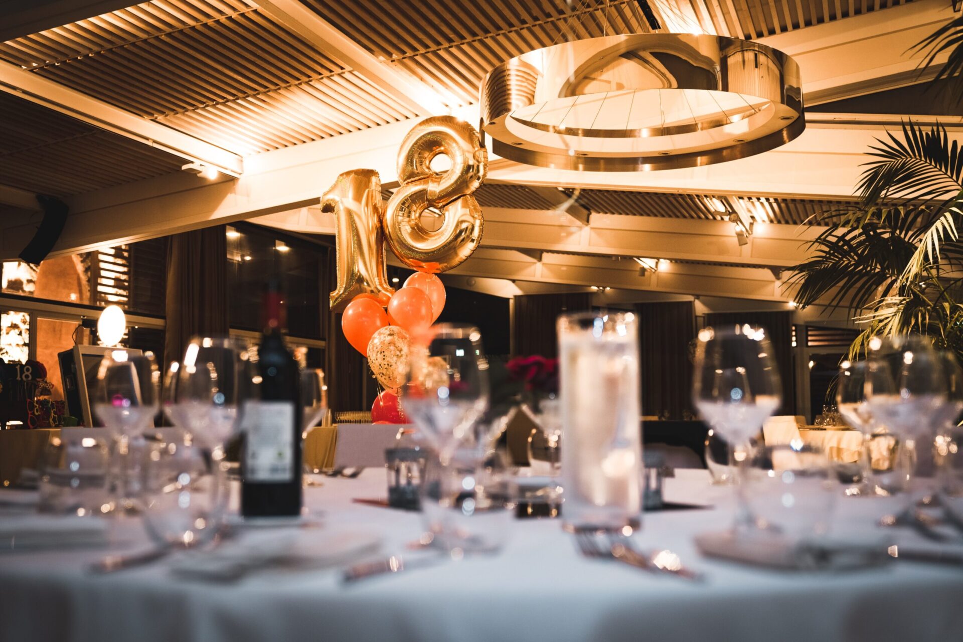 Décoration d'une table d'anniversaire